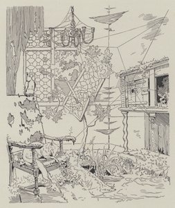 Scena z La Dame de Gai-Fredon, autorstwa Quatrellesa (Ernest L