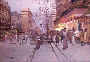 Brama św. Denisa autorstwa Eugene 1854-1941 Galien-Laloue
