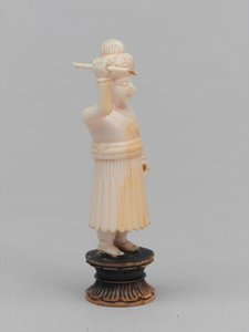 Czarny pionek, figura szachowa, Indie