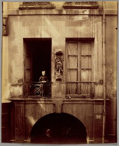 Dawne Collège de Chanac, 12 rue de Bièvre autorstwa Eugène Atget