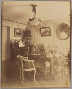 Wnętrze pana F., maklera giełdowego, rue Montaigne autorstwa Eugène Atget