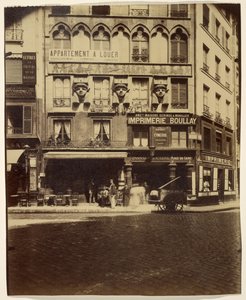 Dom, Place du Caire 2 (budynek, Place du Caire) autorstwa Eugène Atget