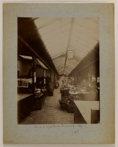 Marché des Enfants-Rouges, rue de Bretagne, 3. dzielnica, Paryż autorstwa Eugène Atget
