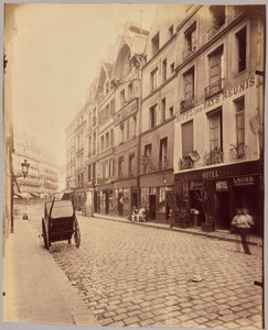 Rue Galande autorstwa Eugène Atget