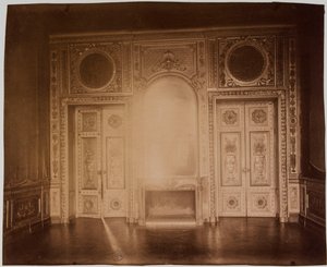 Salon, wnętrze Hôtel de Lauzun autorstwa Eugène Atget