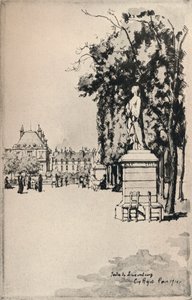 Ogród Luksemburski, 1915 autorstwa Eugene Bejot