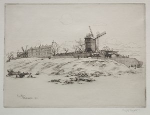 Moulin de la Galette, Montmartre autorstwa Eugene Bejot
