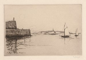 Saint-Malo Widok z Dinard Saint-Malo widziany z Dinard, 1914.