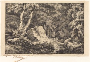 W wąwozie uskoku, Owernia (Wąwóz w Owernii) autorstwa Eugene Bléry