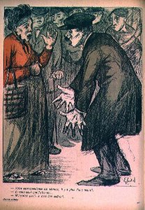 "Poczta się spóźnia! O ponad godzinę!" "Ale czekałem na ciebie dwie godziny!" "Nie obrażaj mnie! Zablokuję cię!" z „L