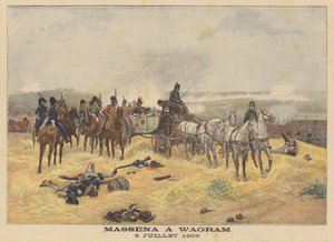 Marszałek Massena w bitwie pod Wagram, 6 lipca 1809