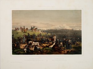 20 września 1854. Odwrót Armii Rosyjskiej po bitwie pod Almą, 1855. autorstwa Eugene Charles Francois Guerard