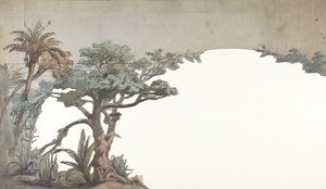 Projekt scenografii w Operze, Paryż, 1828-90. autorstwa Eugene Ciceri