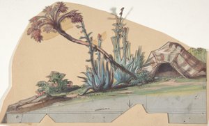 Projekt scenografii w Operze, Paryż, 1830-90. autorstwa Eugene Ciceri