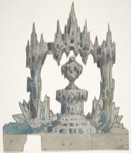 Projekt scenografii w Operze, Paryż, 1830-90. autorstwa Eugene Ciceri