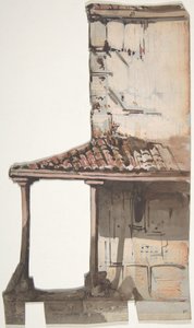 Projekt scenografii w Operze, Paryż, 1830-90. autorstwa Eugene Ciceri