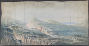 Projekt scenografii w Operze, Paryż, 1830-90. autorstwa Eugene Ciceri