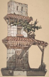 Projekt scenografii w Operze, Paryż, 1830-90. autorstwa Eugene Ciceri