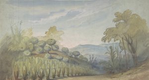Projekt scenografii w Operze, Paryż, 1830-90. autorstwa Eugene Ciceri