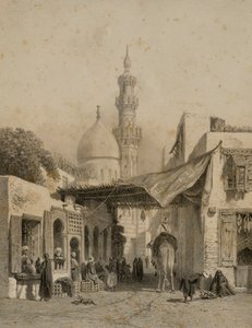 Meczet Aboulala w Boulaq autorstwa Eugene Ciceri