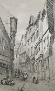 Malownicze i romantyczne podróże po starożytnej Francji. Bretania: Morlaix autorstwa Eugene Ciceri