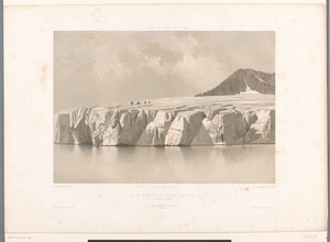 Widok na jezioro Märjelensee i lodowiec Aletsch Le Lac Merill et le Glacier d