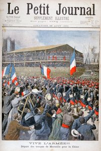 Wojska francuskie wyruszające do Chin, 1900 autorstwa Eugene Damblans