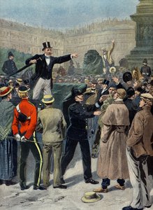 Demonstracja pokojowa podczas wojny burskiej, Londyn autorstwa Eugene Damblans