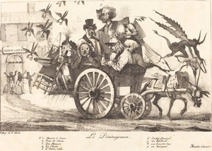 Zniesienie cenzury, c. 1821. Twórcy: Eugene Delacroix, Charles Etienne Pierre Motte. autorstwa Eugene Delacroix, Charles Etienne Pierre Motte