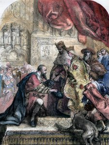 Przyjęcie Kolumba przez Ferdynanda i Izabelę, Barcelona, XV w., XIX w.