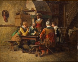 Po służbie, 1885 autorstwa Eugene Fichel