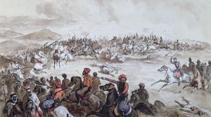 Pojmanie plemienia Abd el-Kadera (1808-83) przez Henryka d