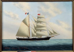 Bryg Violet. Obraz Eugene Margueritte-Grandin dit Eugene Grandin (1833-1916)