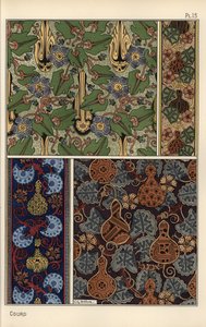 Tykwa we wzorach tkanin i tapet autorstwa Eugene Grasset