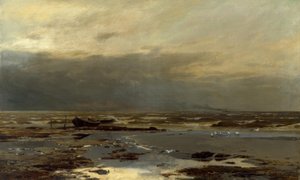 E. Dücker, na plaży nad Morzem Bałtyckim