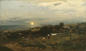 E. Dücker, zachód słońca autorstwa Eugene Gustav Dücker