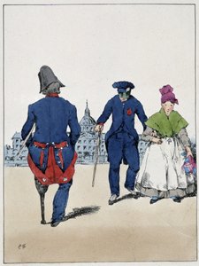Les Invalides - w „Souvenirs d’un loâneur” Eugène Forest, ok. 1830.