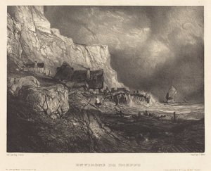 Wokół Dieppe autorstwa Eugene Isabey