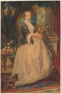 Portret Madame Thomas (ur. Camille Boucher) autorstwa Eugene Isabey