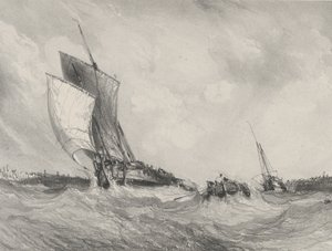 Powrót do portu, 1833. autorstwa Eugene Isabey