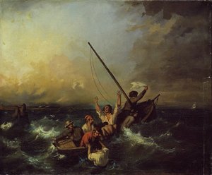 Wrak statku autorstwa Eugene Isabey