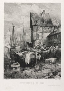 Six Marines: Wnętrze portu, 1833. autorstwa Eugene Isabey
