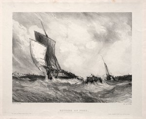 Six Marines: Powrót do Portu, 1833. autorstwa Eugene Isabey
