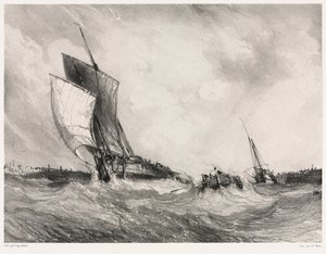 Six Marines: Powrót do Portu, 1833. autorstwa Eugene Isabey