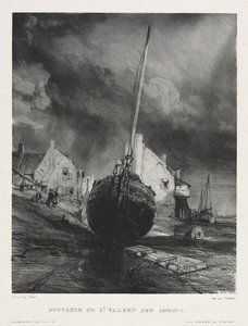 Six Marines: Pamiątka z Saint Valéry sur Somme autorstwa Eugene Isabey