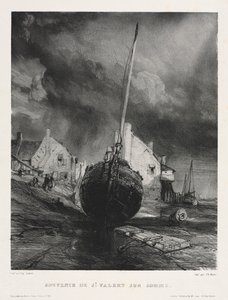Six Marines: Pamiątka z Saint Valéry sur Somme, 1833. autorstwa Eugene Isabey