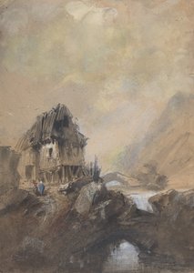 Wieś w Dieppe, 1843. autorstwa Eugene Isabey
