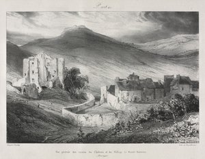 Malownicze i romantyczne podróże po antycznej Francji, Owernia..., 1831. autorstwa Eugene Isabey