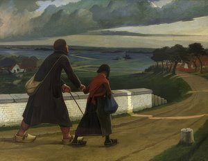 Ślepy człowiek. 1898