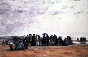 Nadmorskie kąpielisko autorstwa Eugene Louis Boudin
